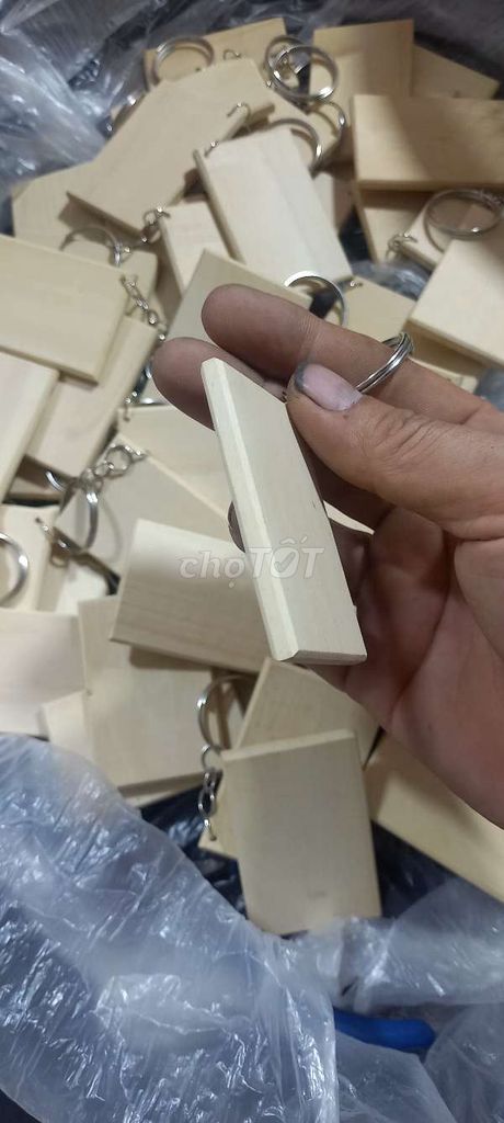 Phôi Móc Khóa Gỗ 6x4cm