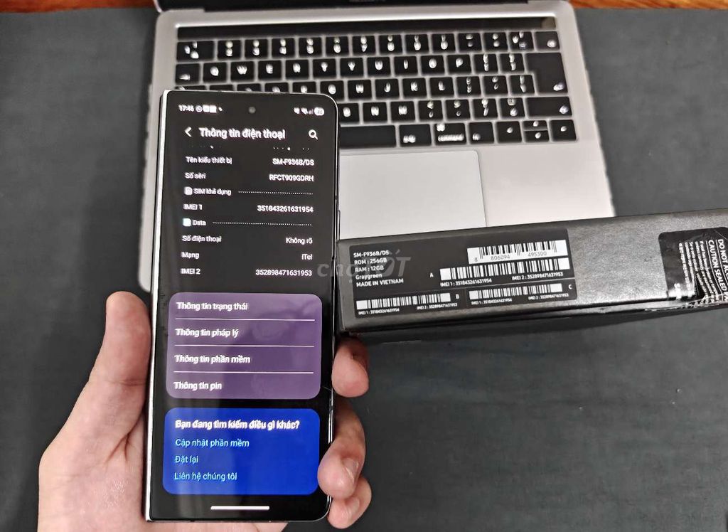 Samsung Galaxy Z Fold4 256GB Graygreen (xanh). Mua bán Điện thoại tại Quận Thanh Xuân Hà Nội được đăng bởi Đình Hải hình 1