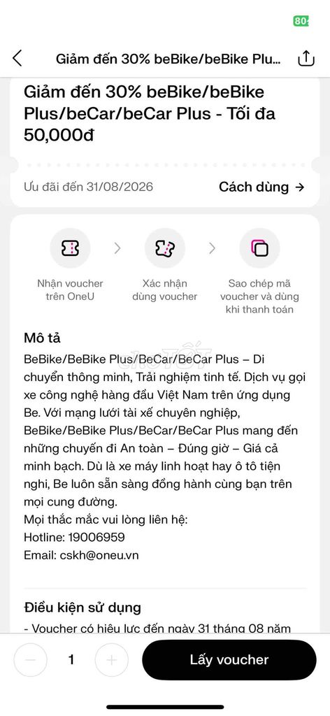 Mã giảm giá Be vận chuyển. Dịch vụ tại Quận 5 Tp Hồ Chí Minh được đăng bởi Thuý Vy hình 1