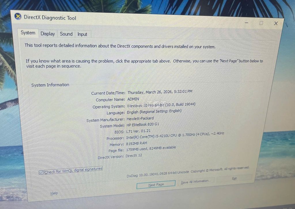 HP Elitebook 820 G1 Văn Phòng OK. Mua bán Laptop tại Quận Hai Bà Trưng Hà Nội được đăng bởi Nguyễn Văn Cao hình 1