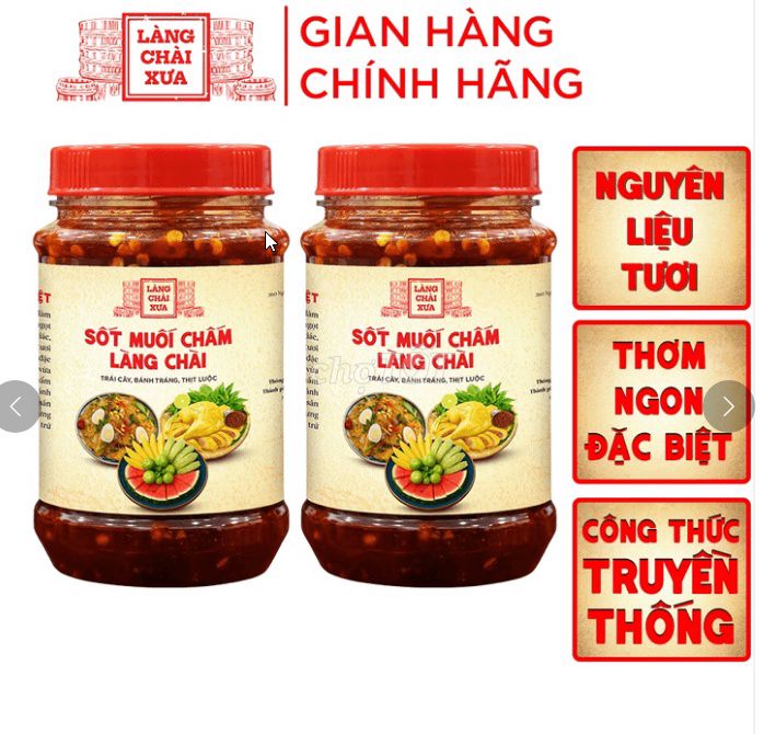 2 HỦ SỐT MUỐI CHẤM LÀNG CHÀI XƯA 290G/HỦ. Mua bán Đồ ăn, thực phẩm và các loại khác tại Quận Hoàng Mai Hà Nội được đăng bởi Siêu thị Anh Tú 88 hình 1