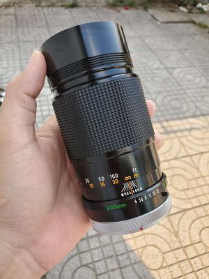 Bộ Canon FD 200mm f4 SSC & X2 Kenko