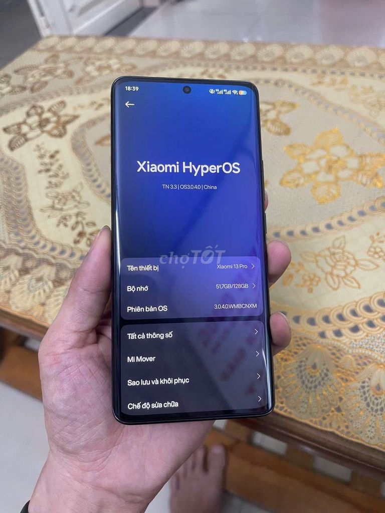 Xiaomi 13 Pro 8/128GB Đen Rom quốc tế. Mua bán Điện thoại tại Thành phố Biên Hòa Đồng Nai được đăng bởi Kây hình 1