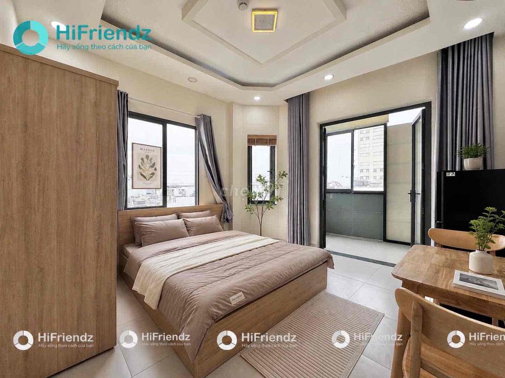STUDIO MỚI KHAI TRƯƠNG, ĐỘC QUYỀN SIÊU ĐẸP FULL NỘI THẤT BANCOL RỘNG