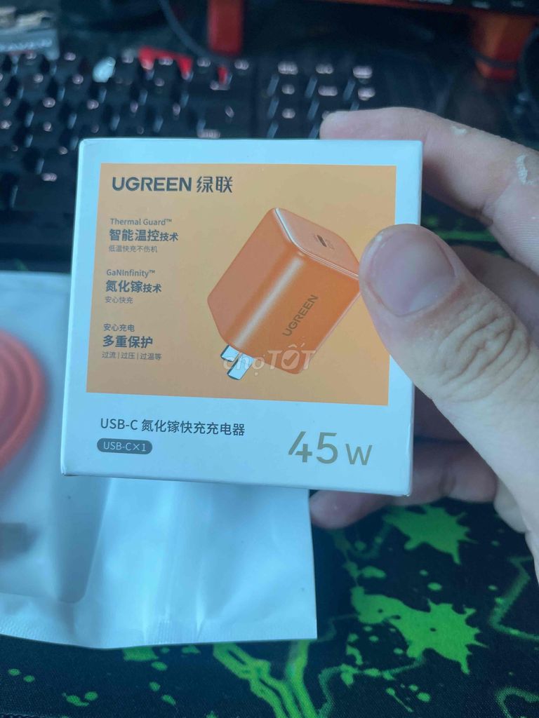 Sạc điện thoại Ugreen 45W USB-C Cam. Mua bán Phụ kiện (Màn hình, Chuột...) tại Thành phố Long Xuyên An Giang được đăng bởi austintran hình 1