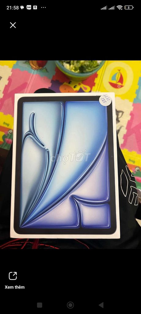 Ipad air m2 128gb nguyên seal được tặng nên pas