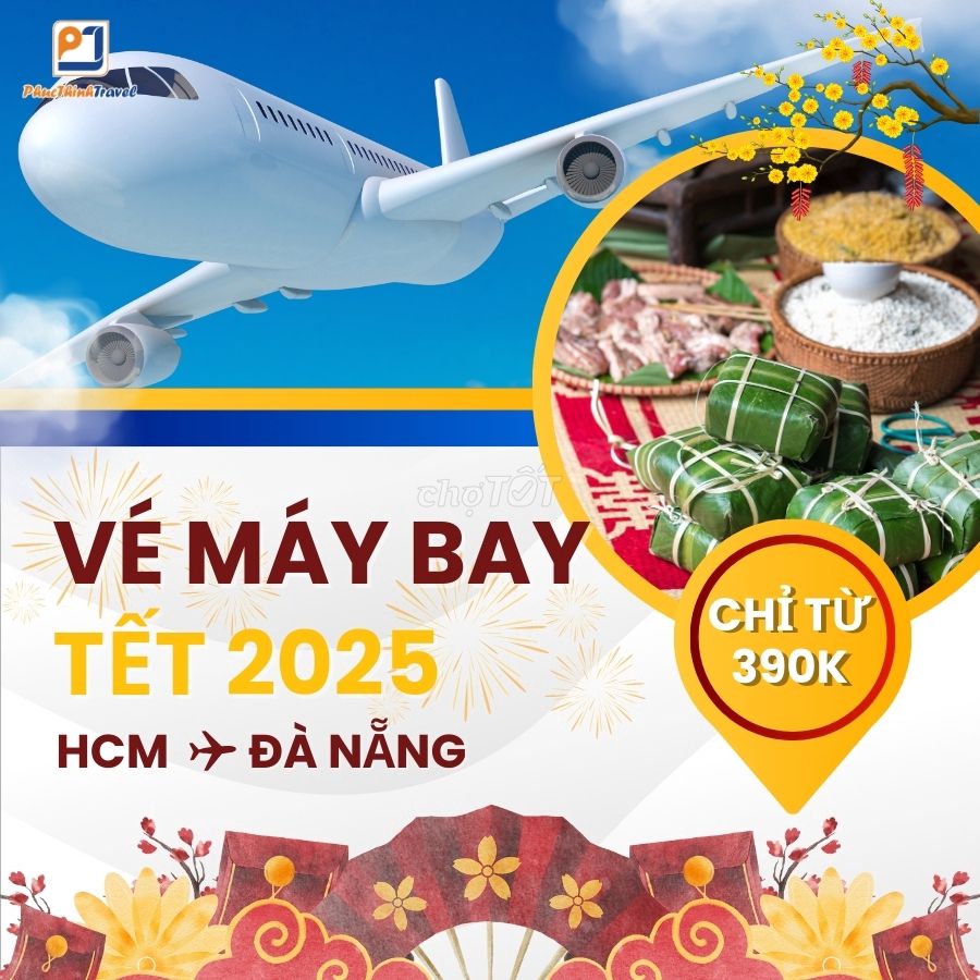 Vé máy bay tết 2025 - HCM đi Đà Nẵng chỉ từ 390k