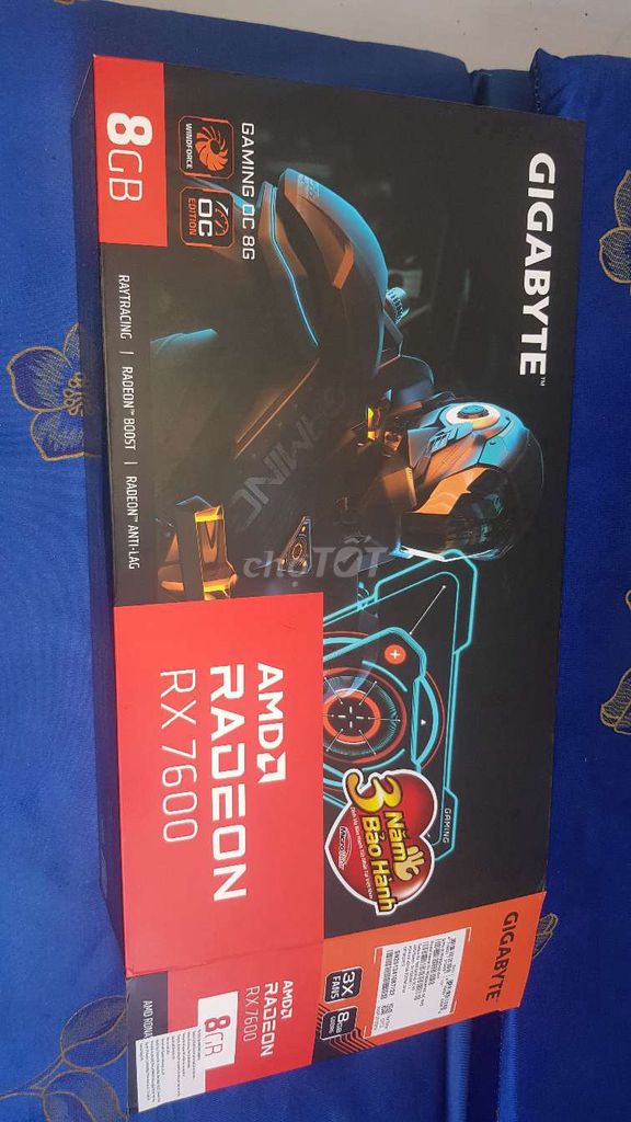 RX 7600 OC Gaming 8GB 3 Fan, Gigabite NEW, BH 30Th. Mua bán Linh kiện (RAM, Card...) tại Huyện Thạnh Hóa Long An được đăng bởi Trần Hữu Đạt hình 1