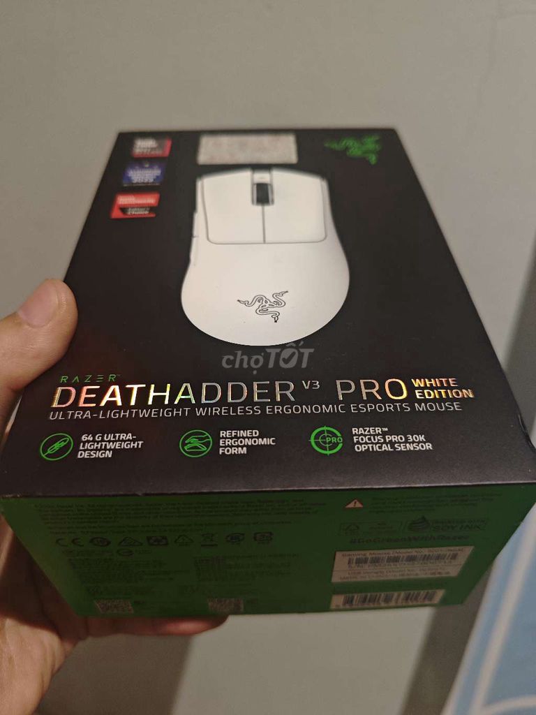 Chuột Razer DeathAdder V3 Pro mới 100% (Techspace). Mua bán Phụ kiện (Màn hình, Chuột...) tại Quận Hai Bà Trưng Hà Nội được đăng bởi Nguyễn Tiến Dũng hình 1