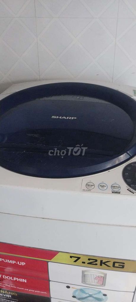 Máy giặt Sharp 7.2kg cửa trên Trắng. Mua bán Máy giặt tại Thành phố Long Xuyên An Giang được đăng bởi Anh Dung Võ hình 1