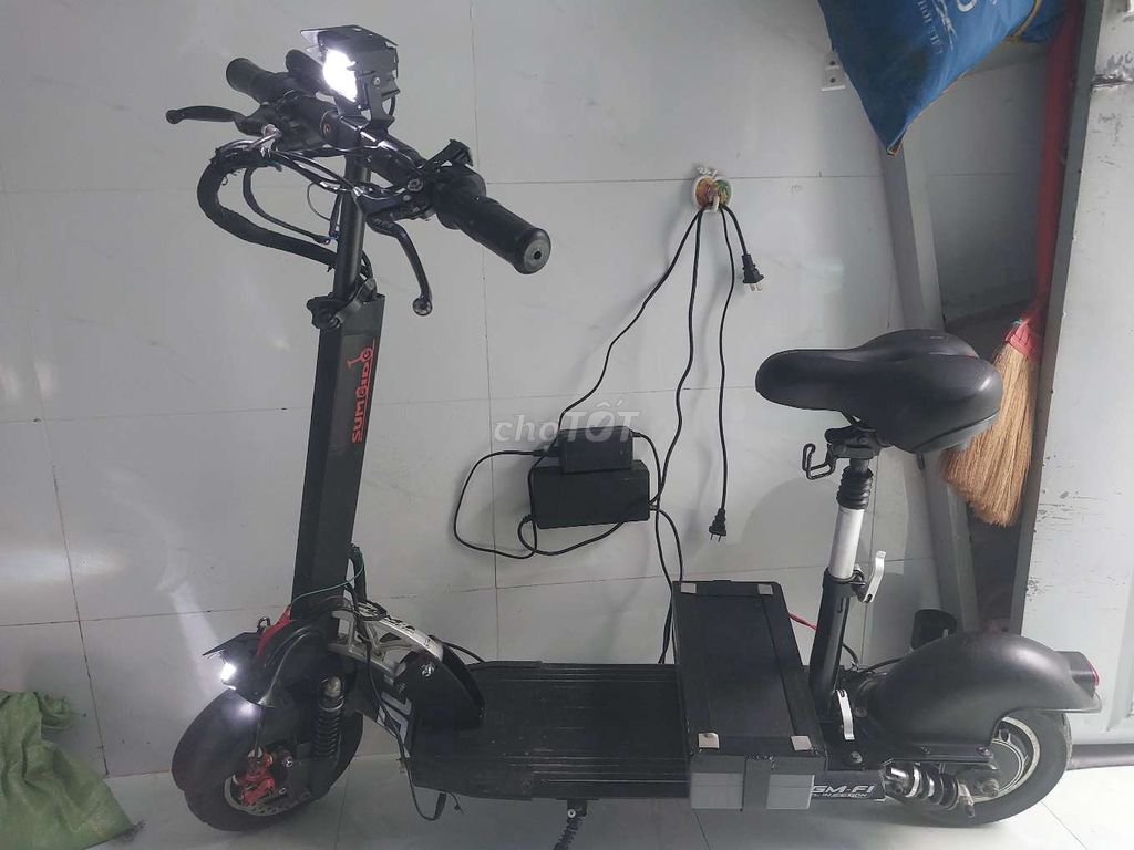 Xe điện gấp gọn châu âu màu đen. Mua bán Xe điện tại Thị xã Tân Uyên Bình Dương được đăng bởi Vương Giật hình 2