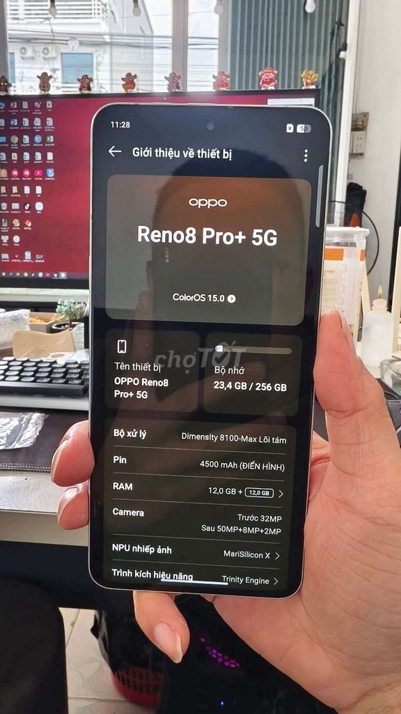 OPPO Reno8 Pro+ 5G 256GB Bạc. Mua bán Điện thoại tại Quận Tân Phú Tp Hồ Chí Minh được đăng bởi Vô Ưu hình 1