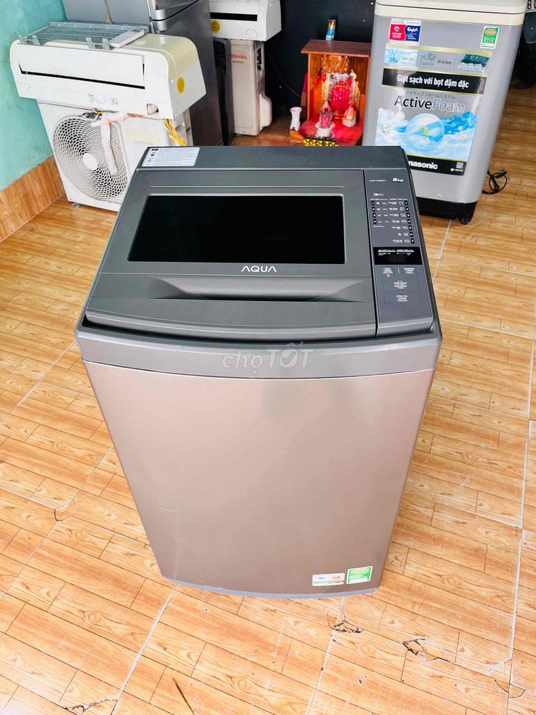 Máy giặt Aqua 8kg Xám Đã qua sử dụng. Mua bán Máy giặt tại Thành phố Trà Vinh Trà Vinh được đăng bởi Điện Máy Điện Lạnh Thanh lý hình 1