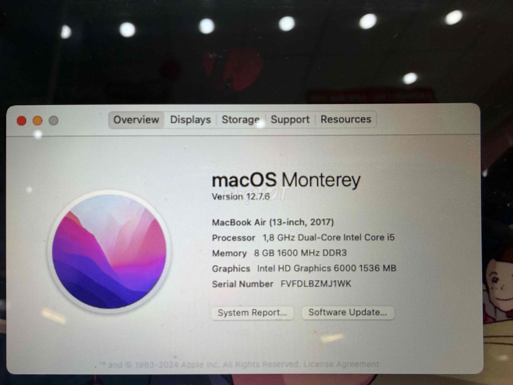 Apple MacBook Air 2017 i5 8GB/256GB. Mua bán Laptop tại Quận Hải Châu Đà Nẵng được đăng bởi Hùng Anh hình 1