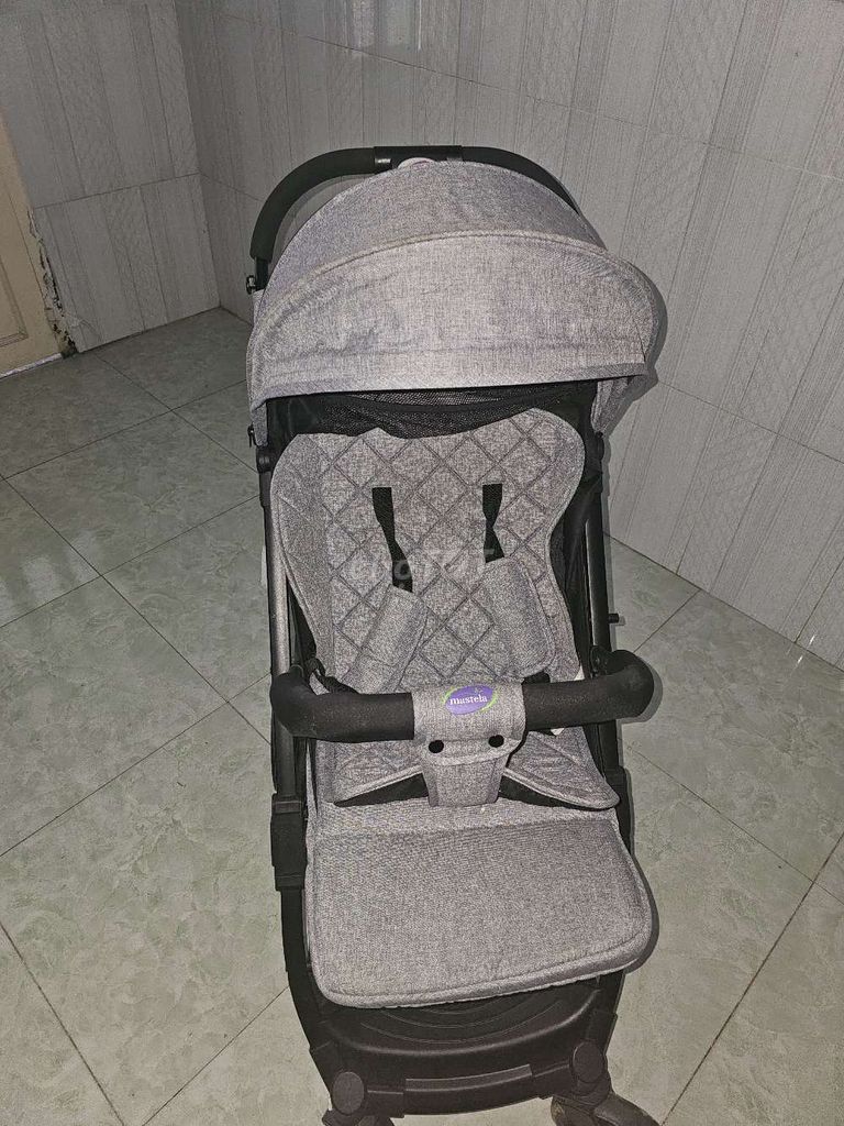 Xe đẩy em bé Mastela Xám. Mua bán Mẹ và bé tại Huyện Cần Giuộc Long An được đăng bởi Nhi to hình 1