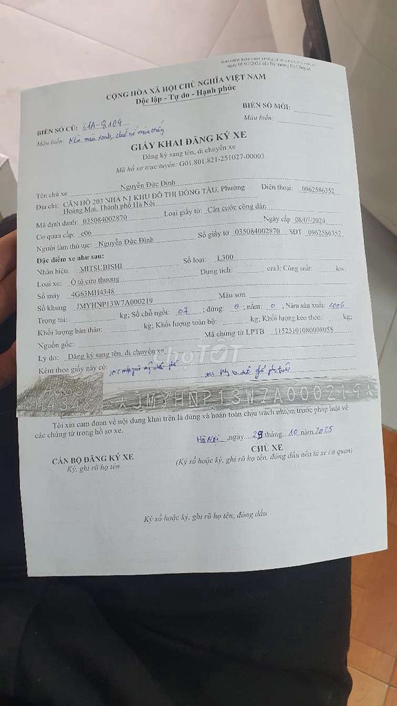 2006 Tôi không rõ - 21800 km. Mua bán Ô tô tại Quận Hoàng Mai Hà Nội được đăng bởi nguyên Đức đỉnh hình 4