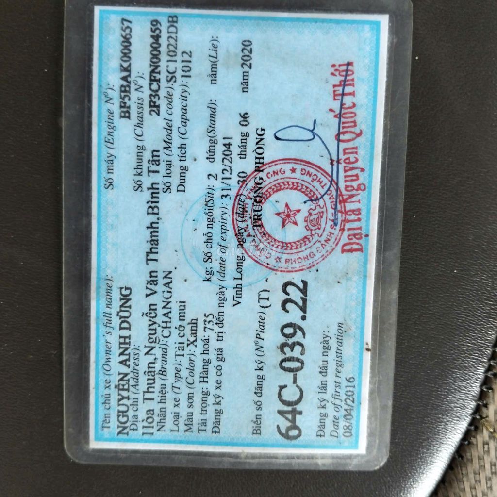 Changan 2016 - 157849 km. Mua bán Ô tô tại Thành phố Vũng Tàu Bà Rịa - Vũng Tàu được đăng bởi Quan Vu hình 4