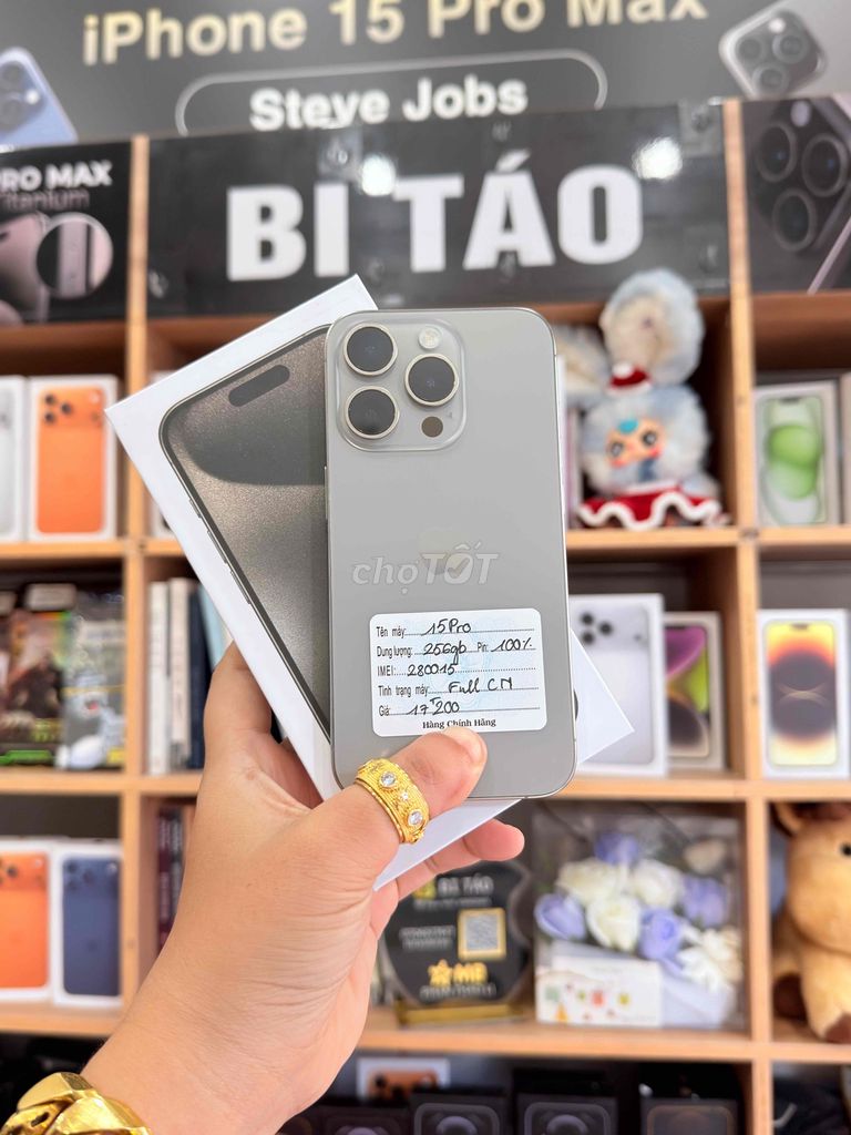 Apple iPhone 15 Pro 256GB Tự Nhiên (Có Khe Sim). Mua bán Điện thoại tại Thành phố Long Xuyên An Giang được đăng bởi Bi Táo Store hình 1