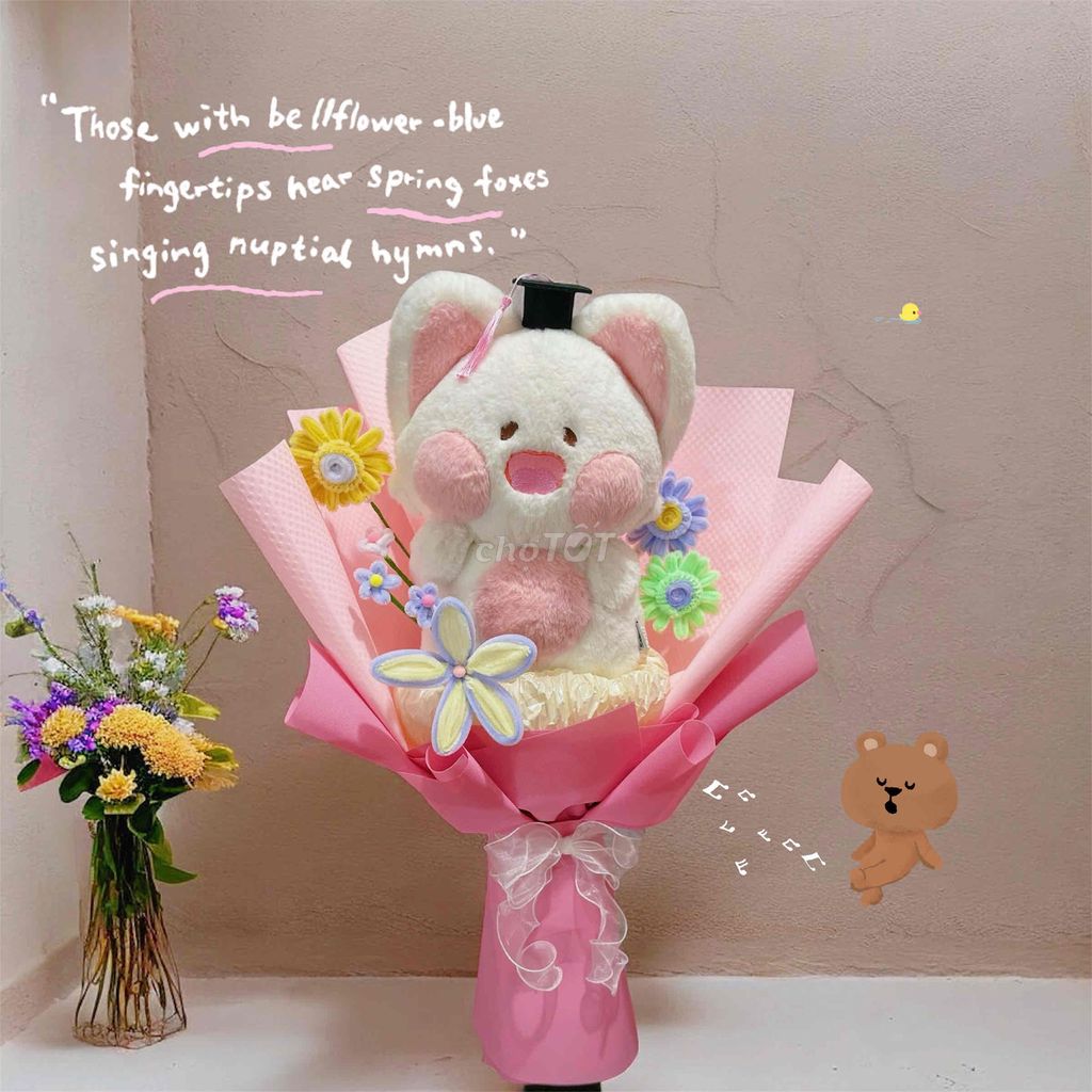 Bó hoa gấu bông | Quà Tặng. Mua bán Sở thích khác tại Thành phố Huế Thừa Thiên Huế được đăng bởi GUMIA GIFTS hình 1