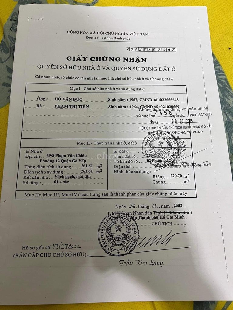 Cho thuê mặt bằng Phạm Văn Chiêu P9 Gò Vấp. 10x30 2 mặt tiền giá rẻ !