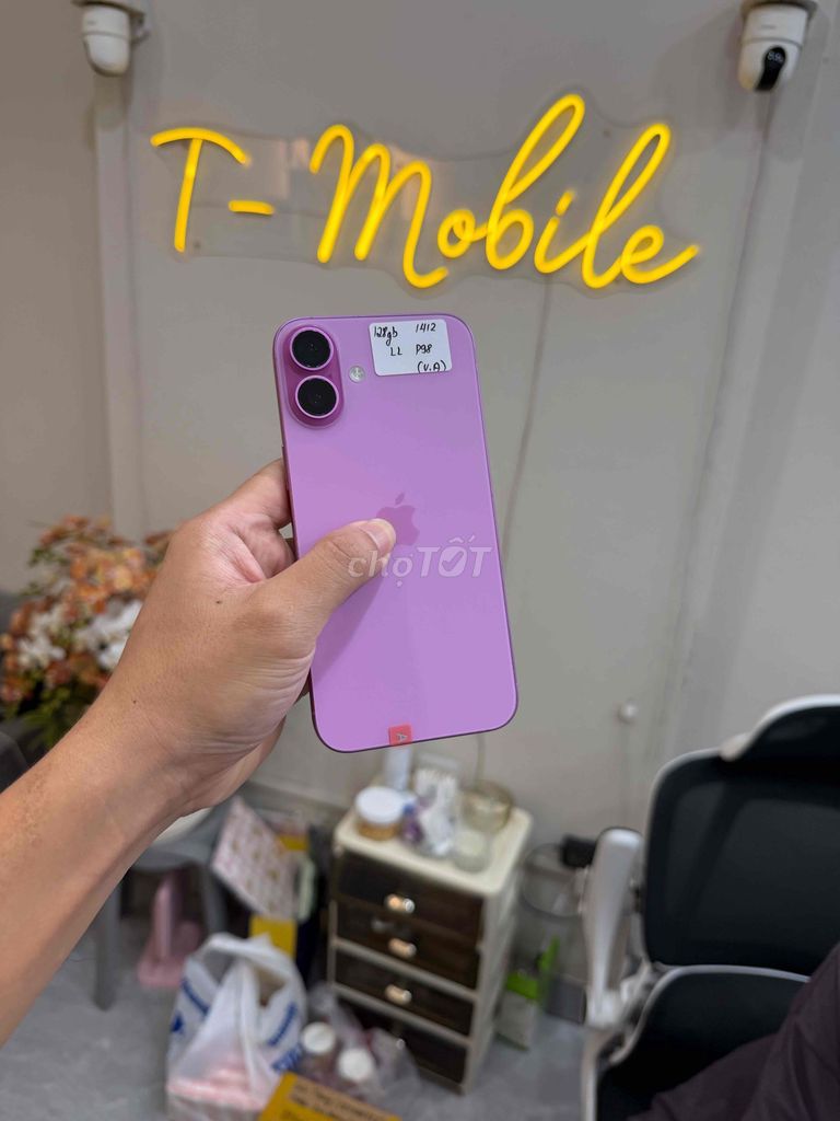 iPhone 16 Plus 128GB Hồng 98% zin vỏ đẹp. Mua bán Điện thoại tại Quận Thanh Xuân Hà Nội được đăng bởi Ngô Tráng T Mobile hình 1