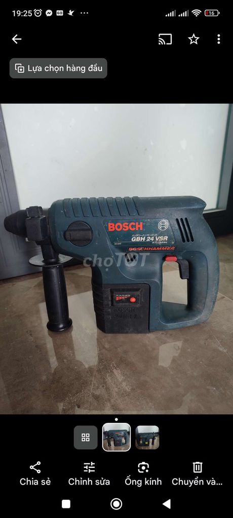 Máy khoan pin Bosch GBH 24 VSR. Mua bán Đồ chuyên dụng, Giống nuôi trồng tại Huyện Tây Sơn Bình Định được đăng bởi ngo ngoc thông hình 1