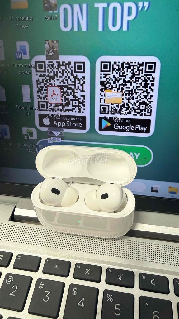 Apple AirPods Pro 2 Trắng Đã sử dụng. Mua bán Tivi, Âm thanh tại Quận Nam Từ Liêm Hà Nội được đăng bởi Hai Le hình 1