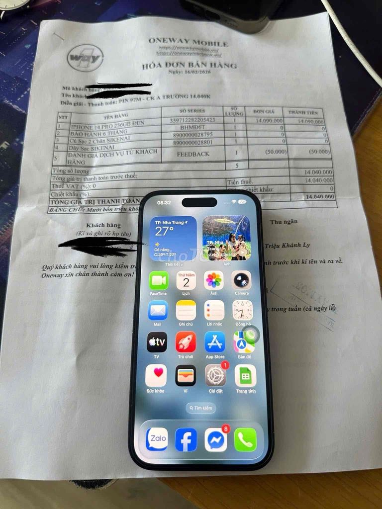 iPhone 14 Pro 256GB Đen. Mua bán Điện thoại tại Thành phố Gia Nghĩa Đắk Nông được đăng bởi vinh hình 1