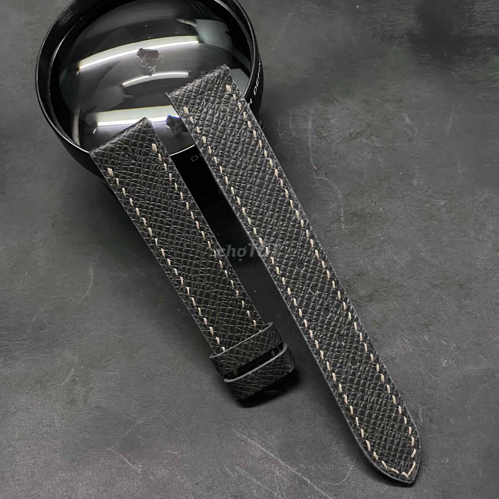 Dây đồng hồ Da Epsom Xám 18-16mm. Mua bán Phụ kiện thời trang khác tại Thành phố Thủ Đức Tp Hồ Chí Minh được đăng bởi Shop đồ DA HANDMADE GONI hình 1