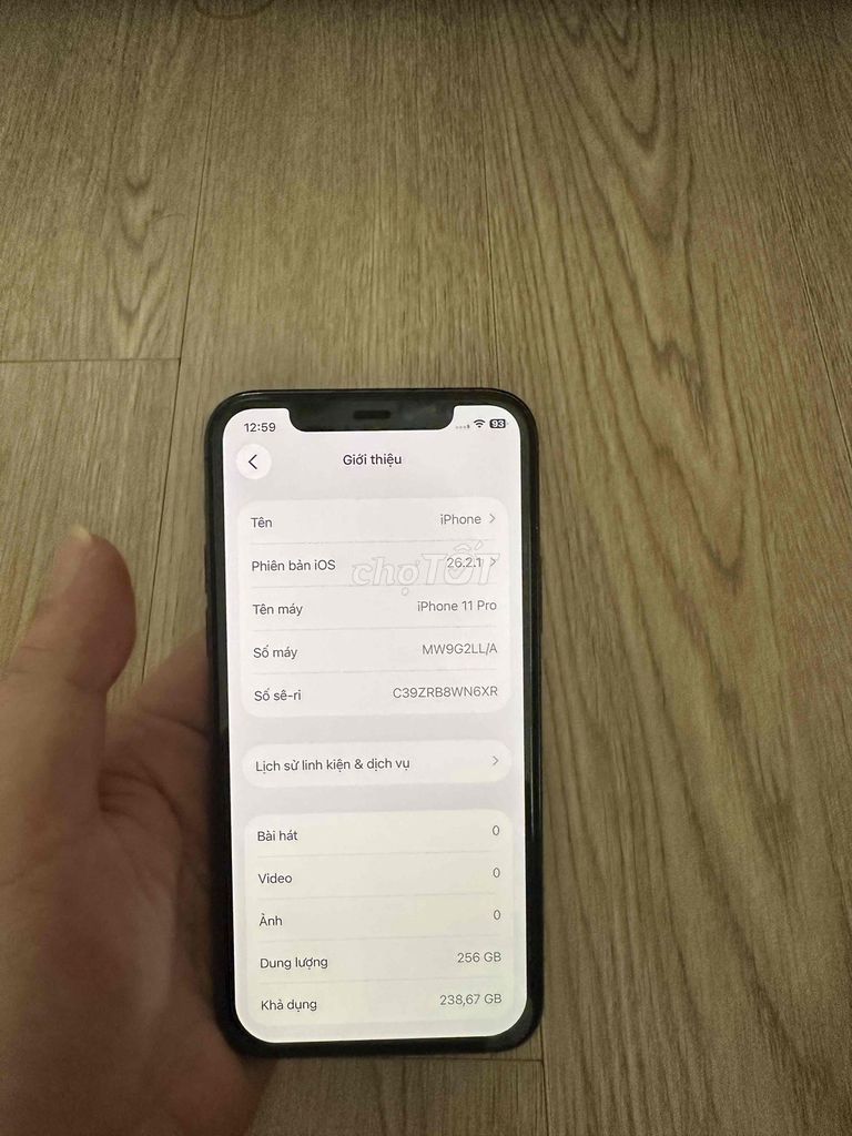 iPhone 11 Pro 256GB  màu xám Đã dùng. Mua bán Điện thoại tại Quận 11 Tp Hồ Chí Minh được đăng bởi Hoàng hình 1