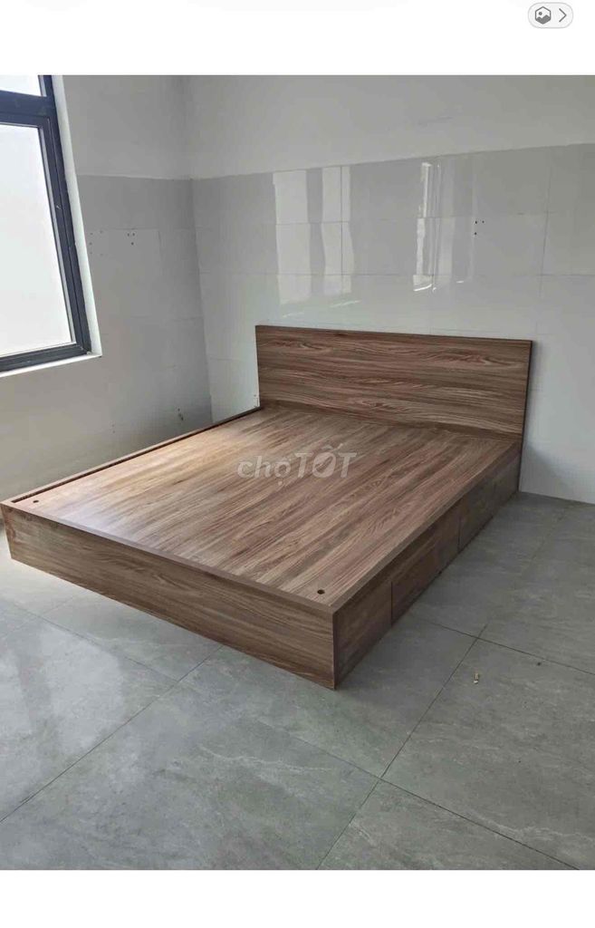 Giường ngủ Gỗ MDF Vân gỗ 1m6 x 2m. Mua bán Giường, chăn ga gối nệm tại Thành phố Thủ Dầu Một Bình Dương được đăng bởi hạnh hình 1