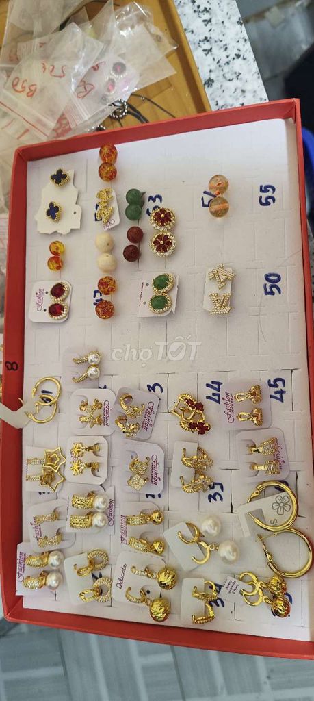 Bông tai Hợp kim Vàng Nữ Thời trang. Mua bán Phụ kiện thời trang khác tại Huyện Châu Thành Sóc Trăng được đăng bởi hồngtha city hình 1