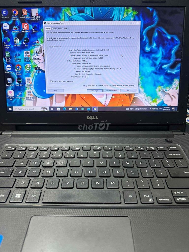 Dell Vostr***0u 8GB/120GB. Mua bán Laptop tại Quận 12 Tp Hồ Chí Minh được đăng bởi Hoàng hình 1