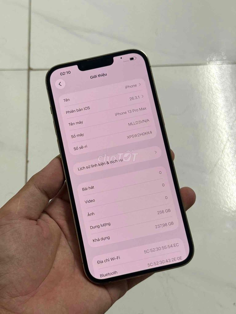Apple iPhone 13 Pro Max 256GB Vàng Đã sử dụng. Mua bán Điện thoại tại Huyện Trảng Bom Đồng Nai được đăng bởi Triệu Duy hình 1