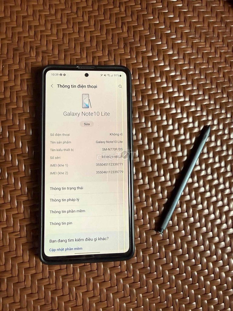 ss not 10 lite sọc màn. Mua bán Điện thoại tại Thị xã Mỹ Hào Hưng Yên được đăng bởi Thế Tài Nguyễn Văn hình 1