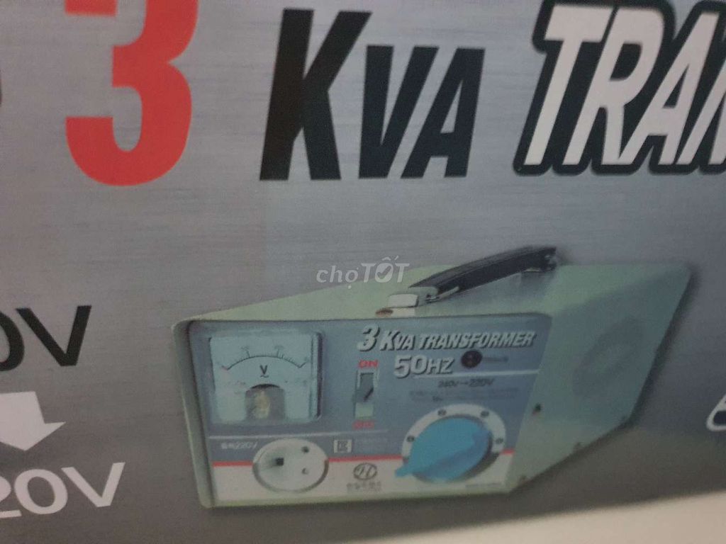 Máy biến áp Hàn Quốc 3 KVA 50Hz Mới. Mua bán Đồ chuyên dụng, Giống nuôi trồng tại Quận Tân Bình Tp Hồ Chí Minh được đăng bởi Tien dung Duong hình 1