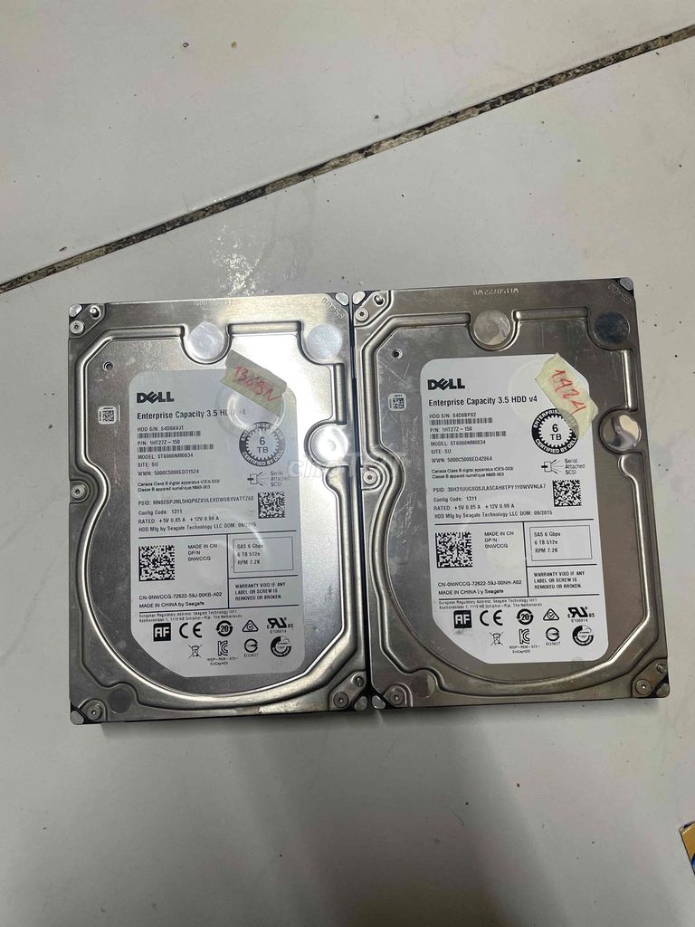 Ổ cứng Dell SAS 6TB 7.2K RPM. Mua bán Linh kiện (RAM, Card...) tại Quận Bình Thạnh Tp Hồ Chí Minh được đăng bởi QK hình 1
