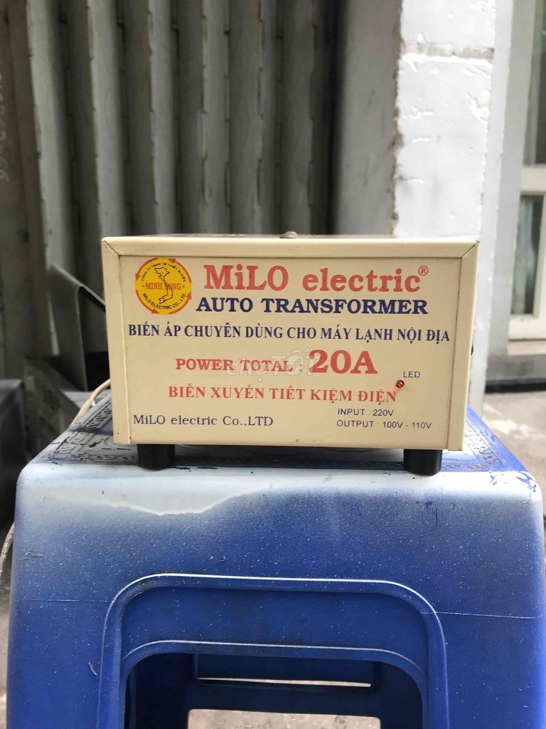 biến áp 2kva máy zin chính hãng ra 100-110v