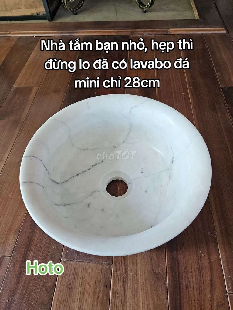 Lavabo đá mini dành cho nhà tắm nhỏ hẹp