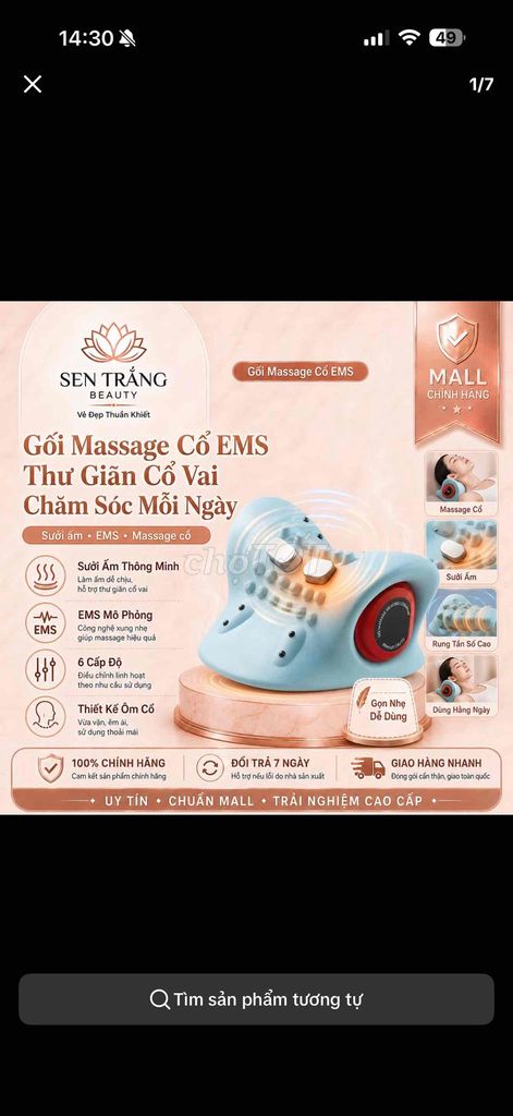 Gối massage SEN TRẮNG BEAUTY Xanh dương. Mua bán Nội thất, đồ gia dụng khác tại Huyện Yên Định Thanh Hóa được đăng bởi phạm phương hoa hình 1