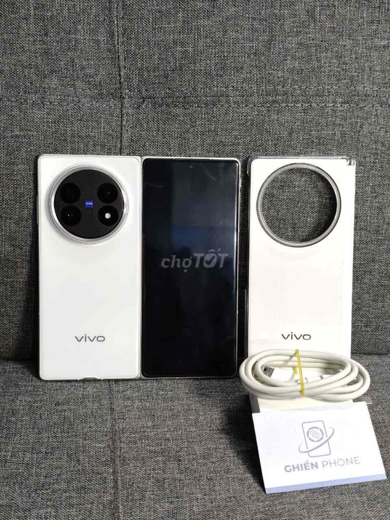 Vivo X Fold5 NĐ Trắng 16/512Gb kèm ốp và sạc 98.5. Mua bán Điện thoại tại Thành phố Dĩ An Bình Dương được đăng bởi Khôi Ghiền Phone  hình 1