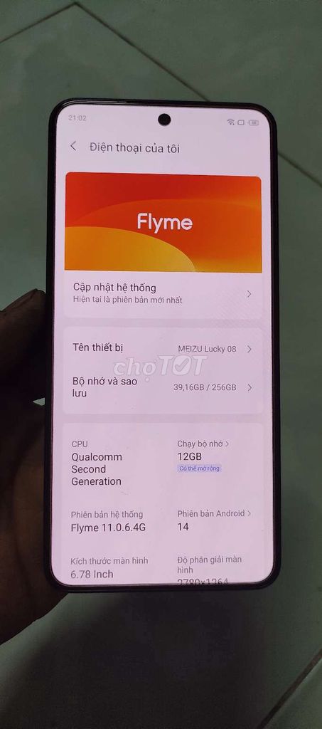 Meizu Lucky 08 256GB Đen. Mua bán Điện thoại tại Huyện Hóc Môn Tp Hồ Chí Minh được đăng bởi bự bự hình 1