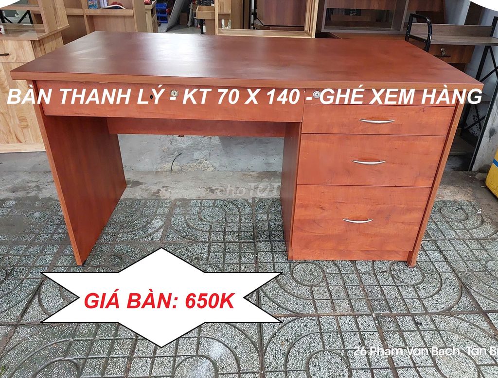 BÀN THANH LÝ BÀN LÀM VIỆC NHIỀU NGĂN - GHÉ XEM Ạ