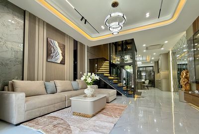 NHÀ THIẾT KẾ HIỆN ĐẠI CÓ THANG MÁY, FULL NỘI THẤT CAO CẤP KĐT MỸ GIA