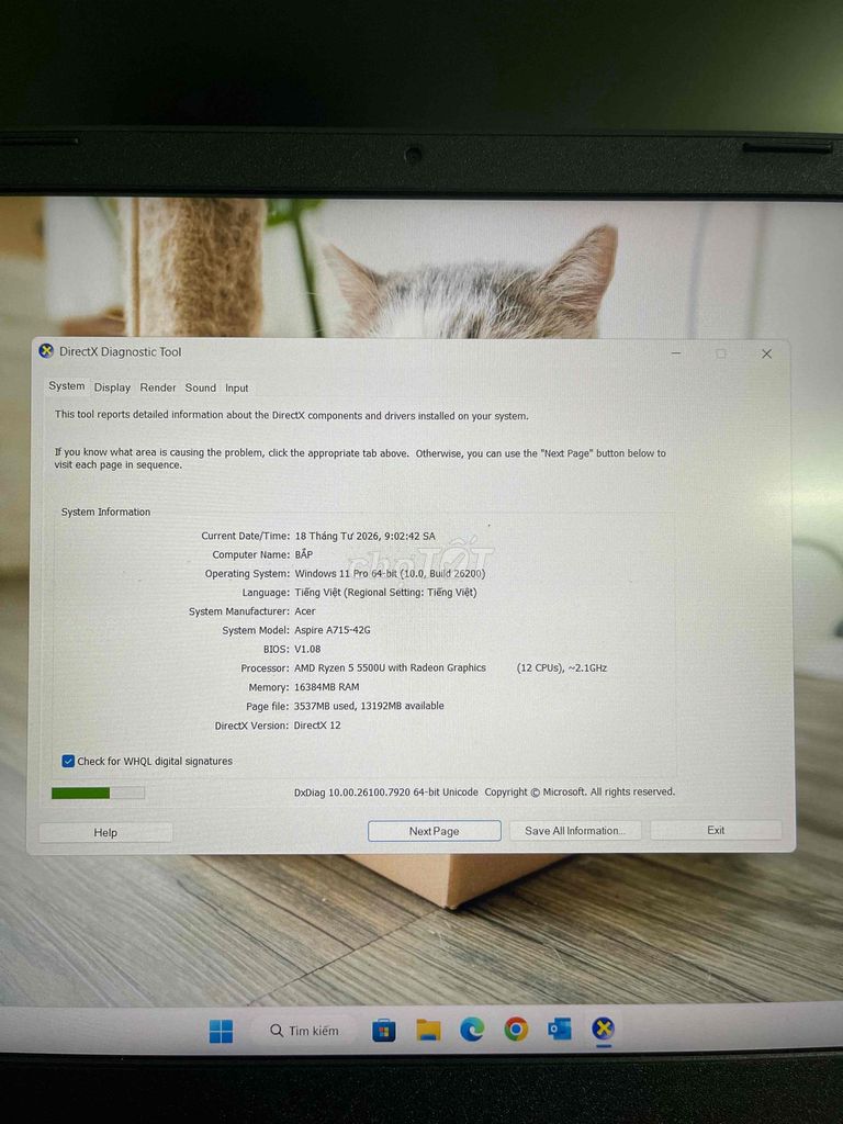 Acer Aspire 7 A715-42G 16GB/256GB. Mua bán Laptop tại Quận Ba Đình Hà Nội được đăng bởi Trường Nguyễn hình 1