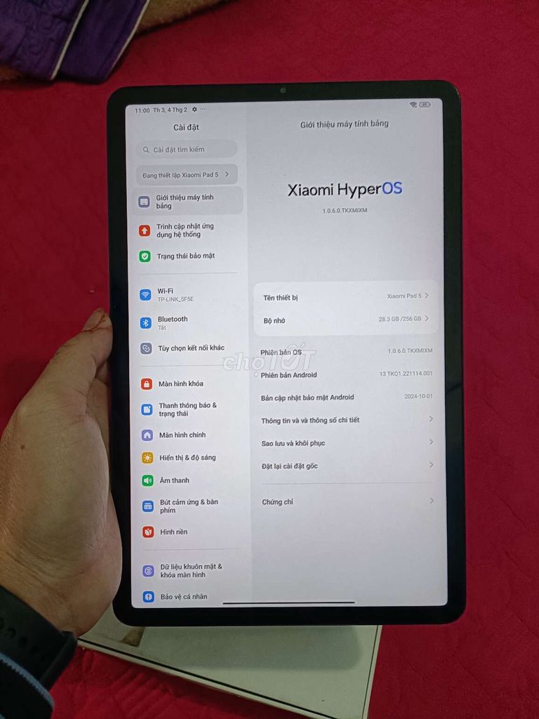 Mipad 5 6/256 quốc tế