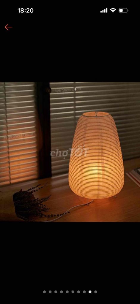 Đèn bàn Noguchi Trắng Nhật Bản. Mua bán Đèn tại Quận 7 Tp Hồ Chí Minh được đăng bởi Thảo Lê hình 1