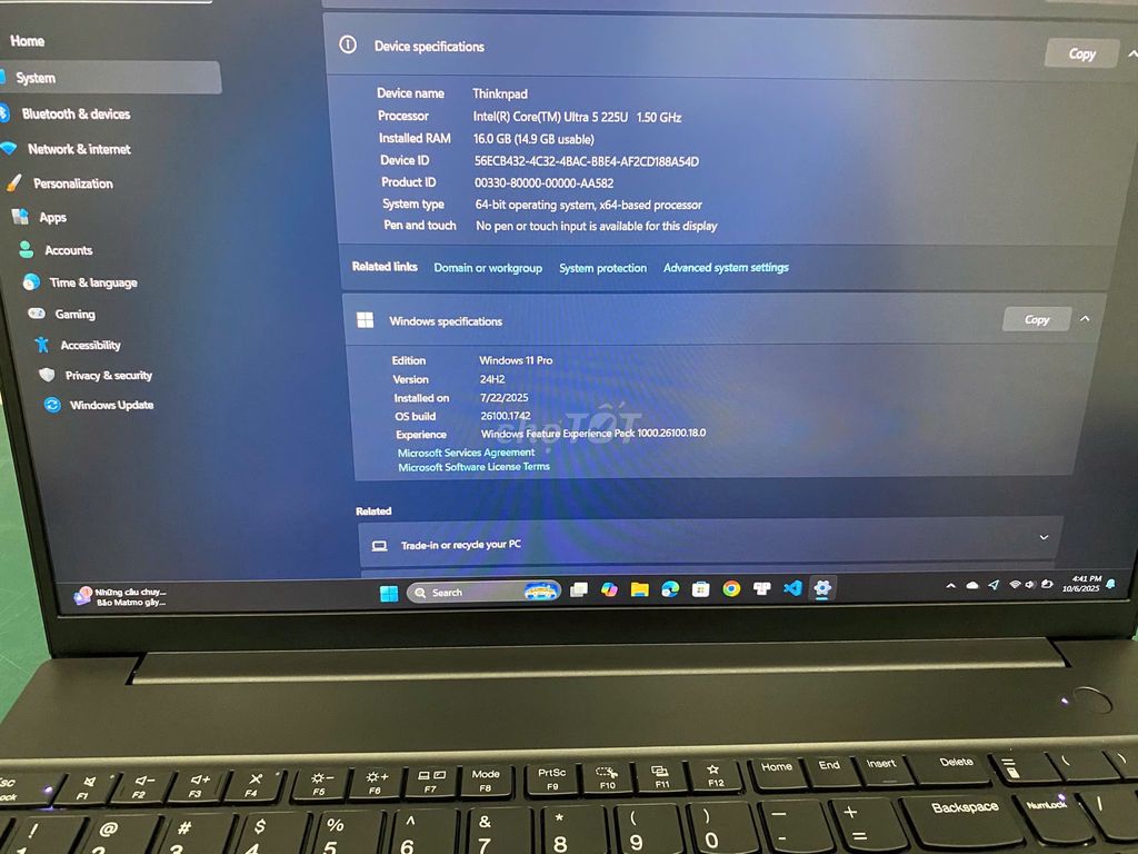 Thanh Lý Laptop Lenovo ThinkPad E16 Gen 3. Mua bán Laptop tại Thành phố Thủ Đức Tp Hồ Chí Minh được đăng bởi Tư hình 3