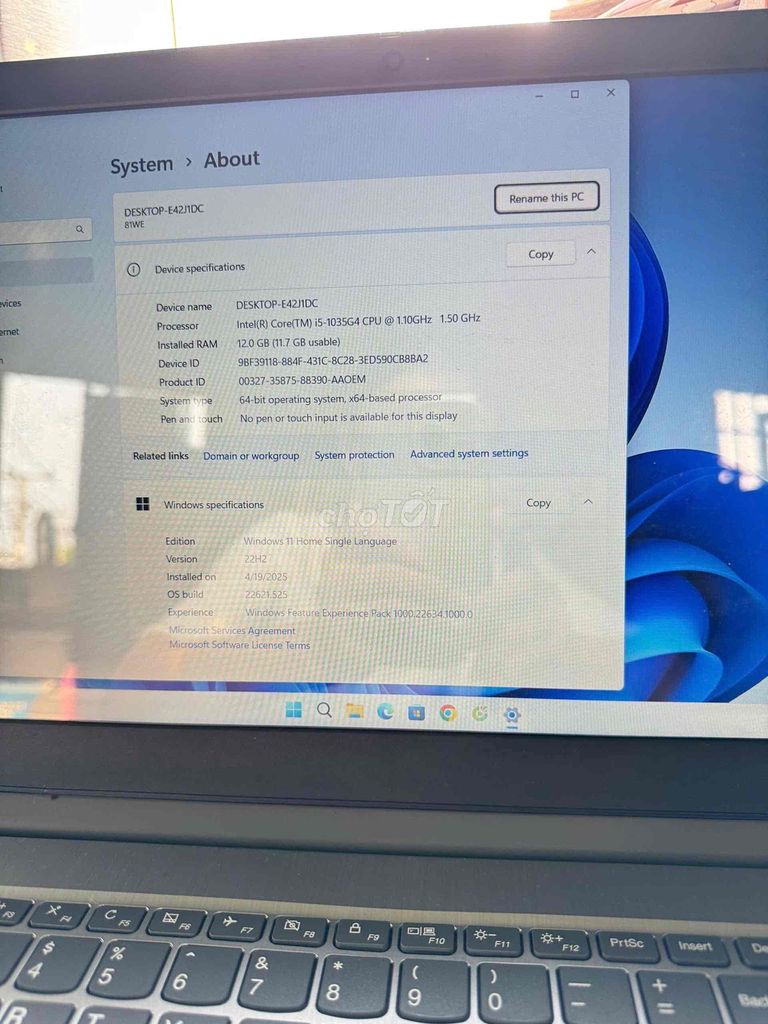 Lenovo Ideapad Slim 3 i5 12GB/164GB. Mua bán Laptop tại Thành phố Thủ Đức Tp Hồ Chí Minh được đăng bởi Nguyễn n hình 1