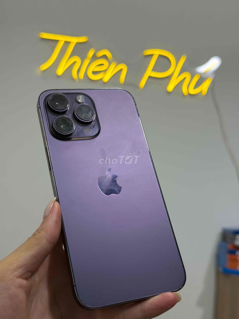 iPhone 14Promax 128gb Tím VN Màn Ép Cổ Pin New. Mua bán Điện thoại tại Quận Thanh Khê Đà Nẵng được đăng bởi Thiên phú  hình 1
